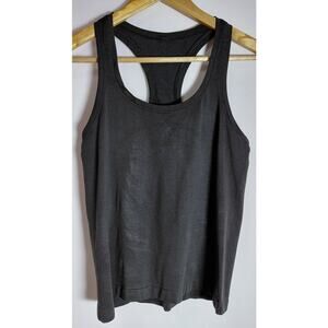 Lululemon logo Lululemon Racerback Tank Top Black Solid Knit -See Measurements